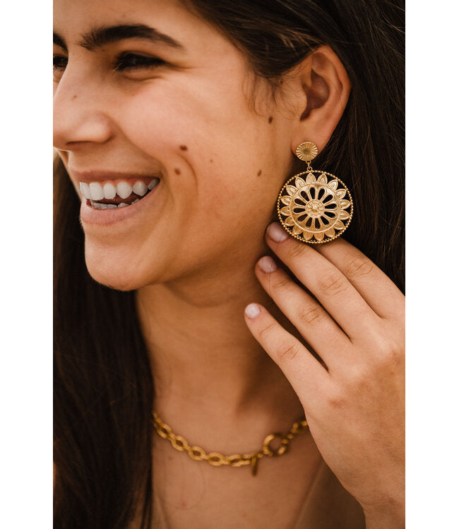 BY SHIR OORBELLEN LUXE BOHEMIAN CIRCLE