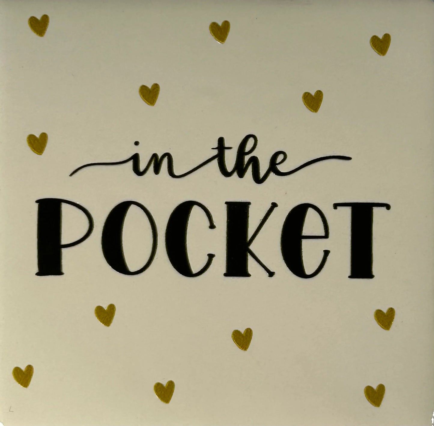 Quote tegel in the Pocket creme