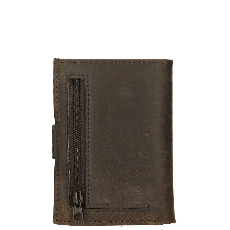 Genua Creditcard Etui Bruin Aluminium Serie Genua Voor Kaarten Compact 8x2.5x11 Cm