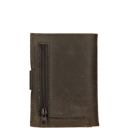 Genua Creditcard Etui Bruin Aluminium Serie Genua Voor Kaarten Compact 8x2.5x11 Cm