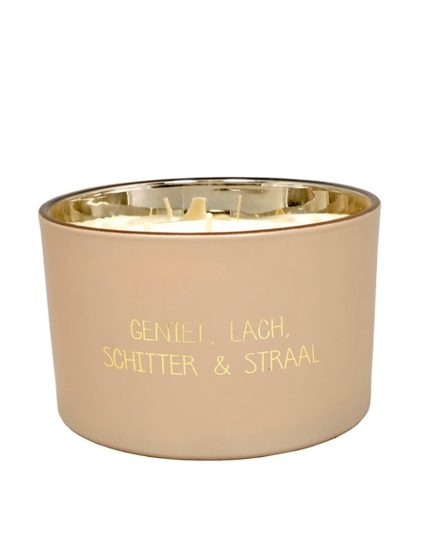 My Flame Lifestyle Sojakaars - Geniet, lach, schitter & straal - Geur: Green Tea Time