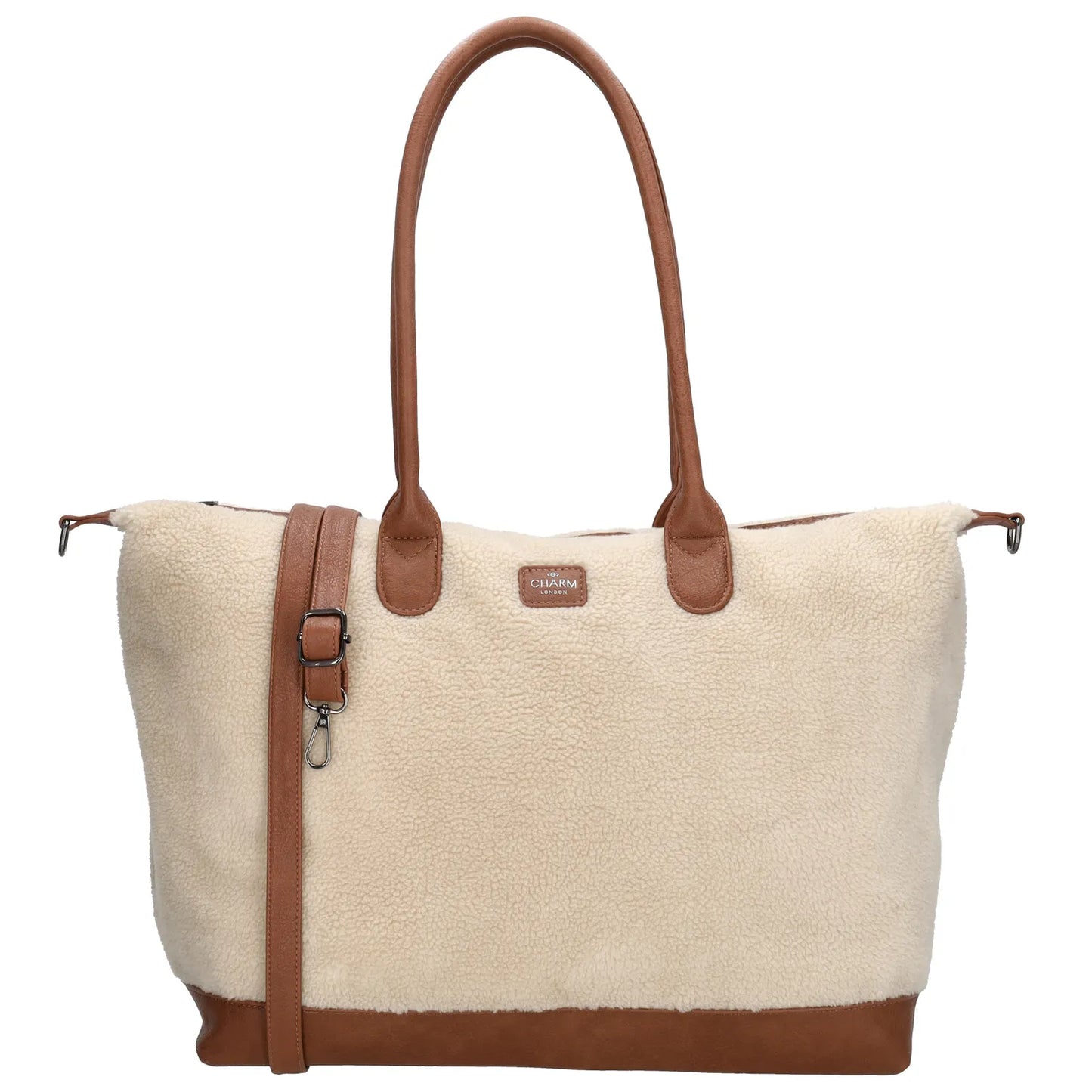 Charm london buckingham teddy laptoptas 15,6 inch (34.5x19.4 cm) beige