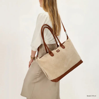 Charm london buckingham teddy laptoptas 15,6 inch (34.5x19.4 cm) beige