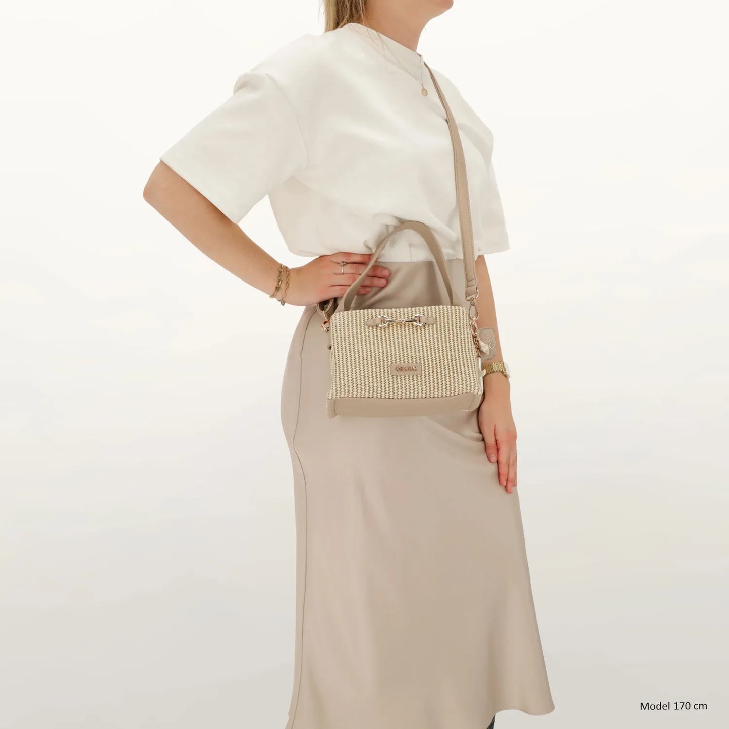 Charm london santorini handtas taupe