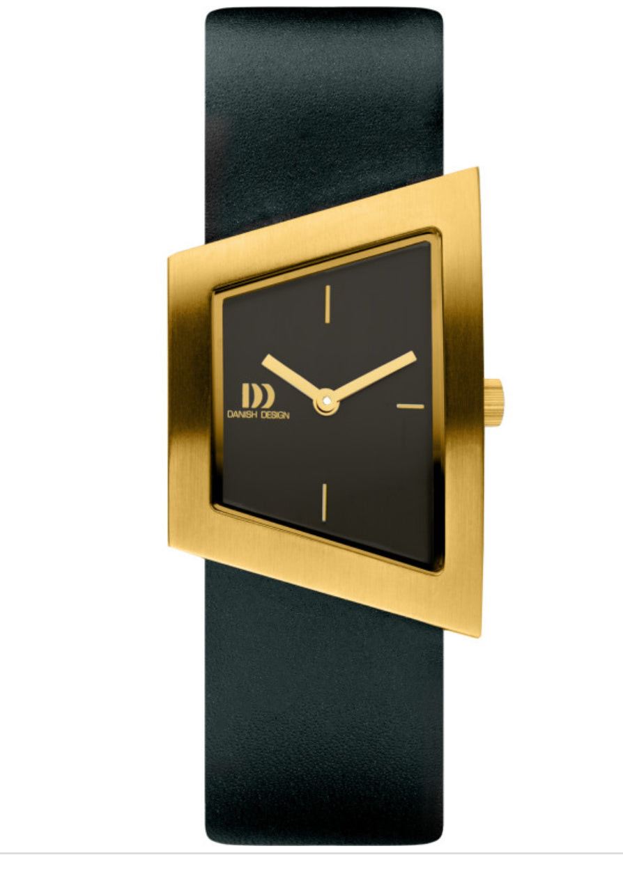 Danish Design Squeezy Dameshorloge | Goud Zwart