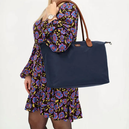 Charm london buckingham laptoptas donkerblauw