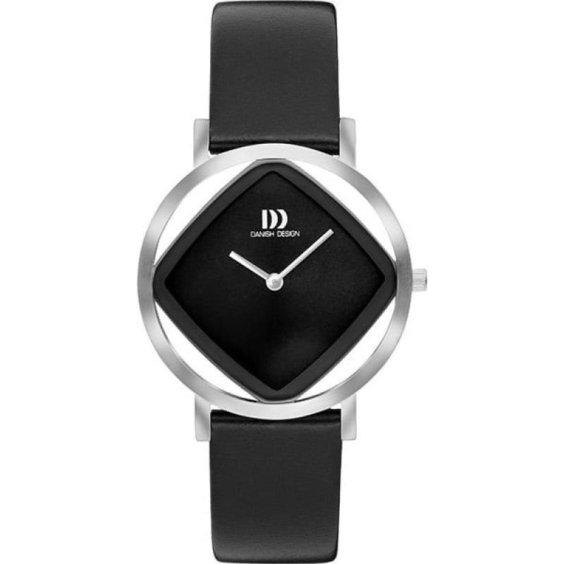 Danish Design Dameshorloge | Frihed Pico Square Zwart Zilver