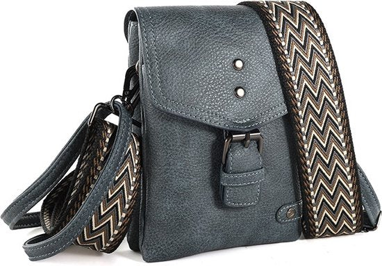 I’m Dutch Kansas tasje jeansblauw