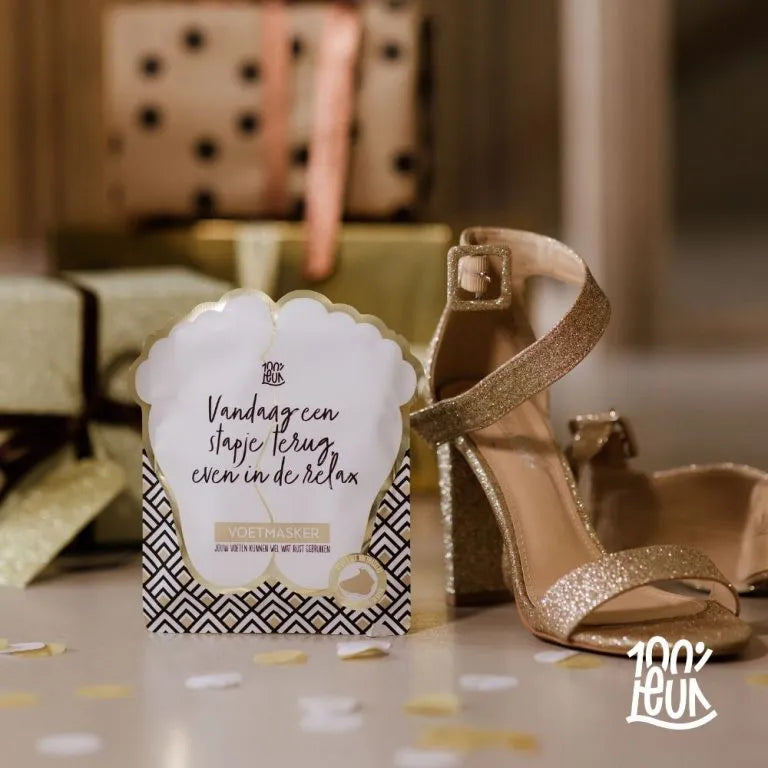 Voetenmasker – Vandaag een stapje terug, even in de relax