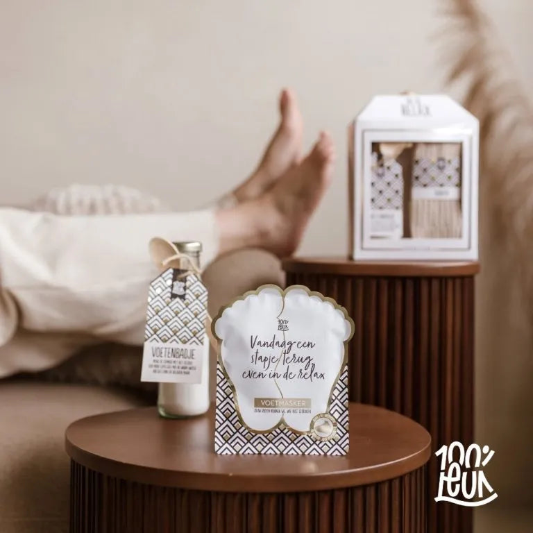 Voetenmasker – Vandaag een stapje terug, even in de relax
