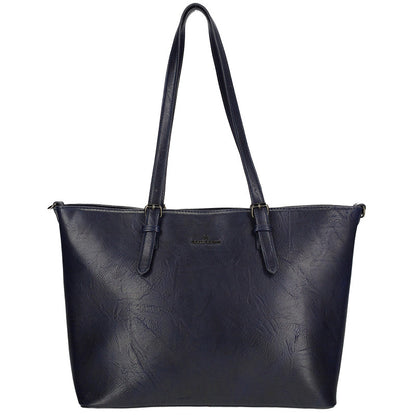 Julia Shopper Laptop 15 Inch Navy Pu Tas 42x14,5x30 Cm Met Laptop Bescherming Voor Dagelijks Gebruik