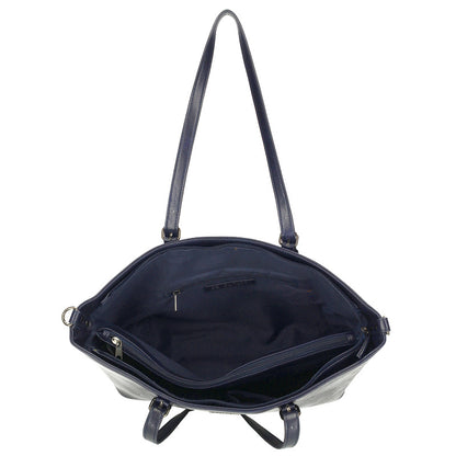 Julia Shopper Laptop 15 Inch Navy Pu Tas 42x14,5x30 Cm Met Laptop Bescherming Voor Dagelijks Gebruik