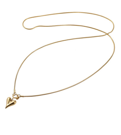 Day&Eve Heart Pendant Necklace - 85 cm - 14K