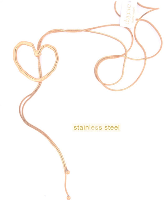 Day&Eve Long Necklace Open Heart - 14K