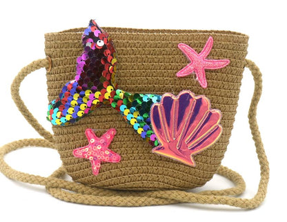Woven Kids Bag Mermaid Brown
