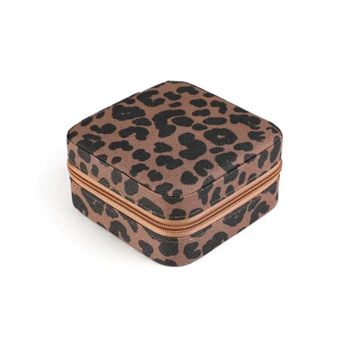 Sieradendoosje Panterprint Met Afmetingen 9,5 X 9,5 X 5 Cm