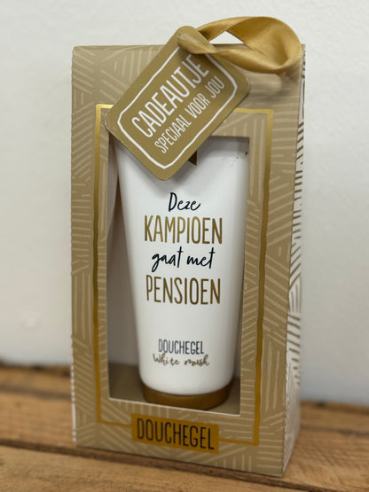 Douchegel in cadeauverpakking - Pensioen