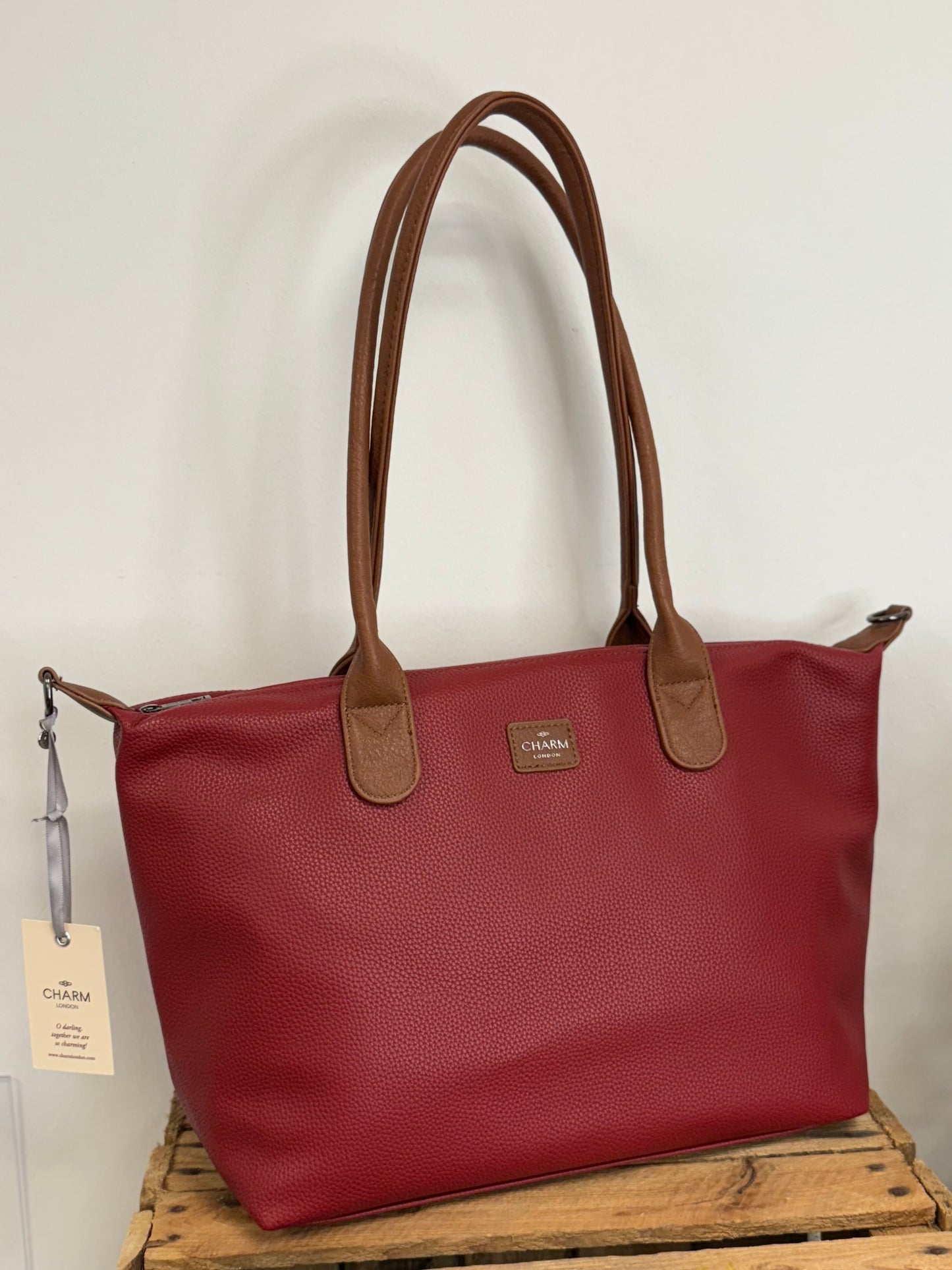 Charm london buckingham palace handtas rood