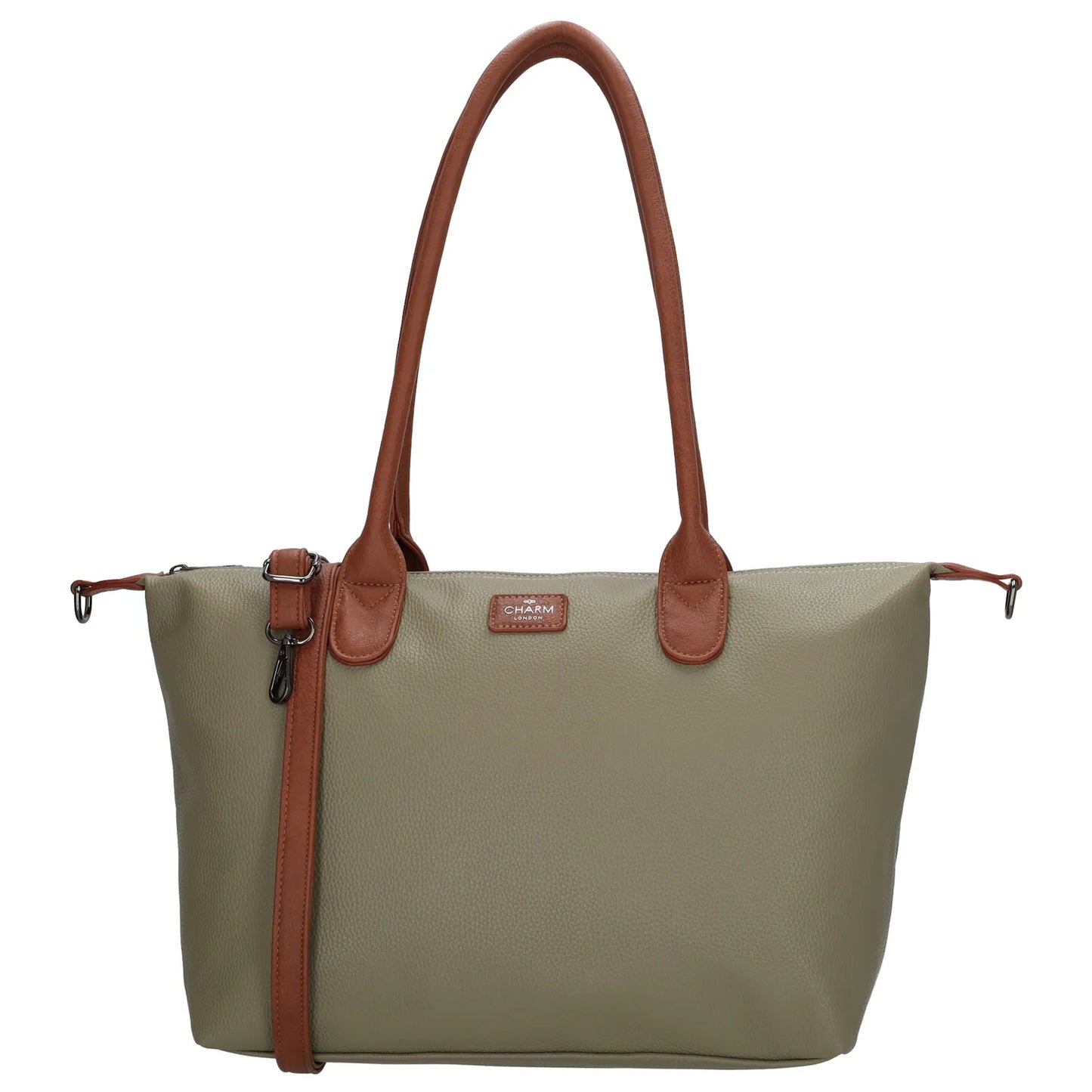 Charm london buckingham palace handtas olijfgroen