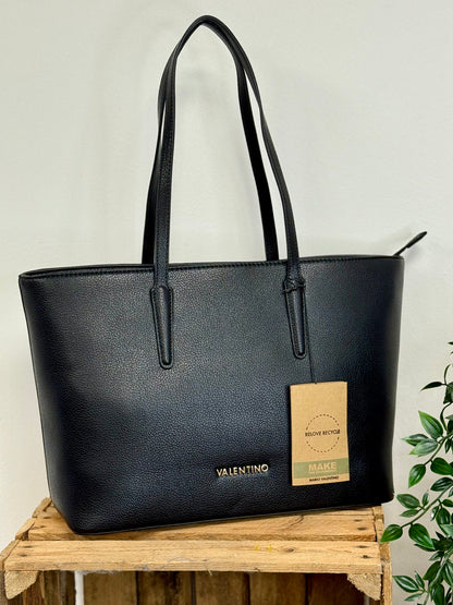 Valentino Shopper Martu Zwart Kunstleer Stijlvolle Tas