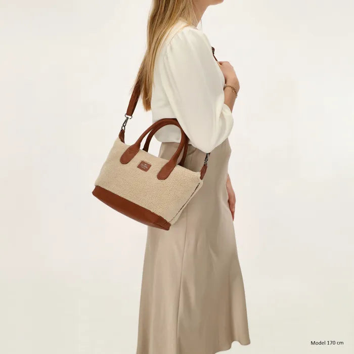 Charm london buckingham teddy handtas beige