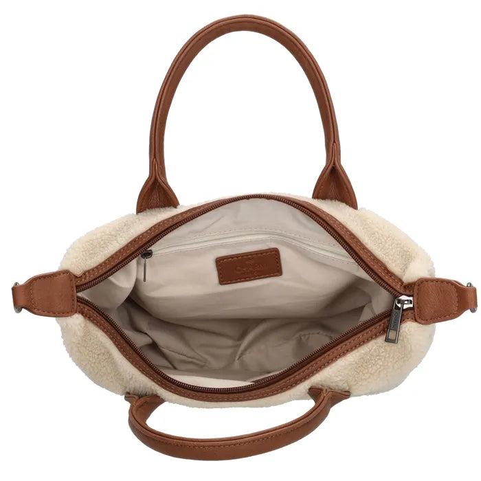 Charm london buckingham teddy handtas beige