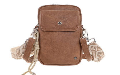 BOSTON CAMEL TELEFOONTASJE / SCHOUDERTASJE