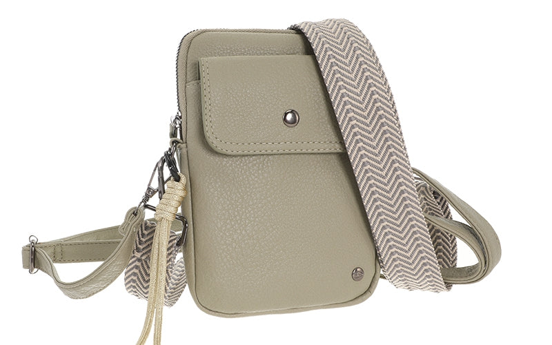 BOSTON GREEN TELEFOONTASJE / SCHOUDERTASJE