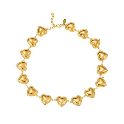 BY SHIR KETTING LUXE HART BOLLETJES GOUD