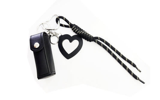 BAG CHARM BLACK KEESJE SLEUTELHANGER