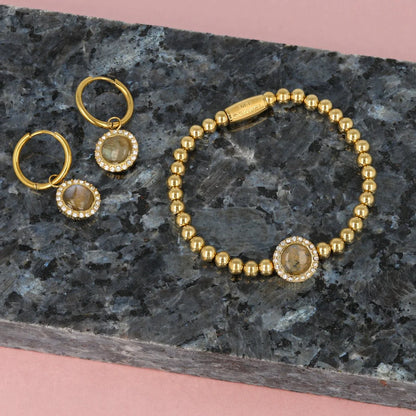 MY BENDEL LABRADORITE ARMBAND – STIJLVOL MET EEN TWIST