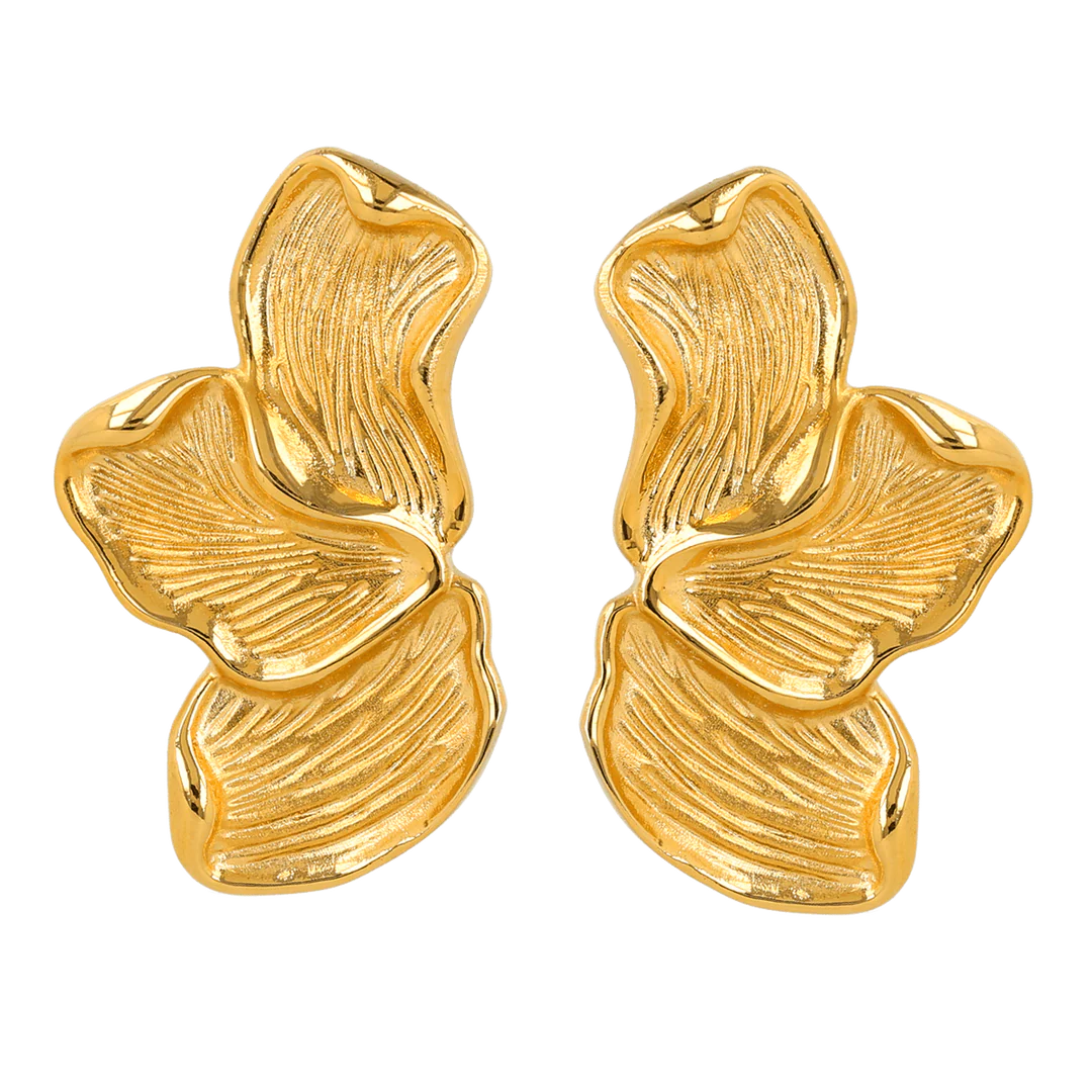 MY BENDEL GOUDEN STATEMENT OORBELLEN – STAINLESS STEEL MET 14K GOUDEN COATING