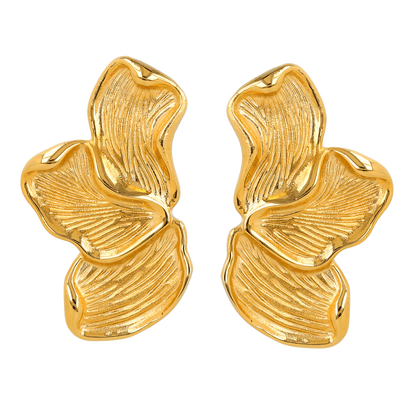 MY BENDEL GOUDEN STATEMENT OORBELLEN – STAINLESS STEEL MET 14K GOUDEN COATING