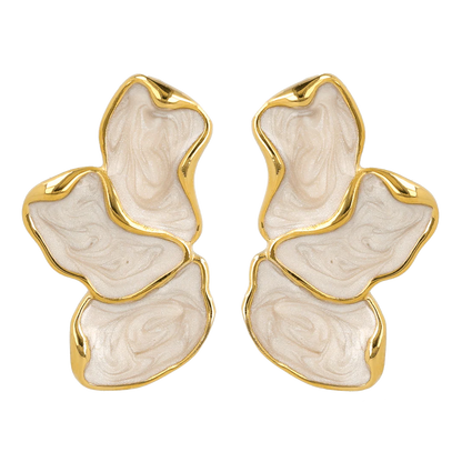 MY BENDEL STATEMENT OORBELLEN GOUD & MOTHER OF PEARL – STAINLESS STEEL