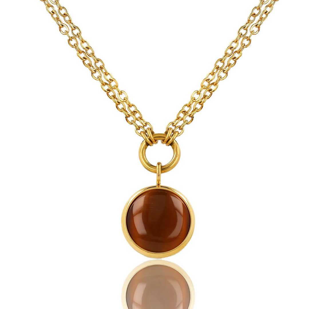MY BENDEL-TIGER EYE KETTING VOOR ZELFVERTROUWEN -