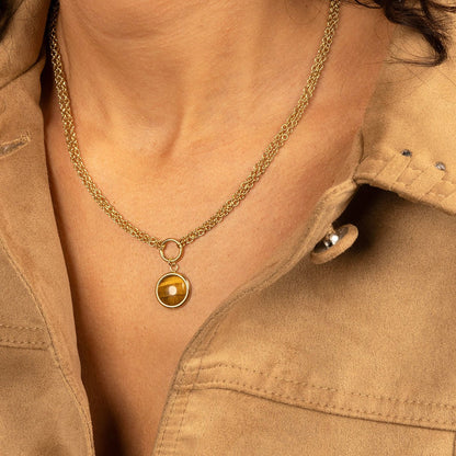 MY BENDEL-TIGER EYE KETTING VOOR ZELFVERTROUWEN -