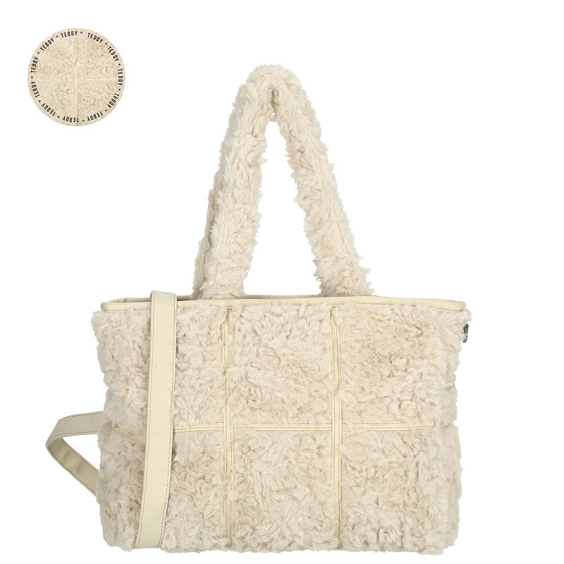 Fay Handtas Off White van Nylon Polyester Met Afmetingen 37 x 14 x 26 cm voor Dagelijks Gebruik