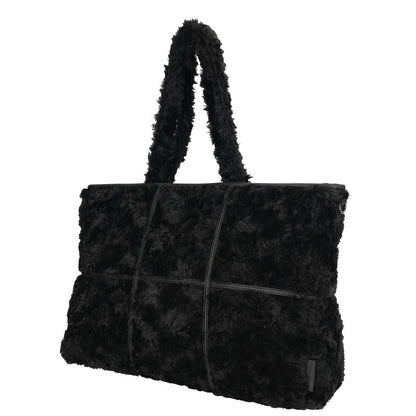 Fay Handtas Zwart Nylon Polyester 37x14x26 Cm Ruime Indeling Met Verstelbare Schouderband En Comfort Voor Dames