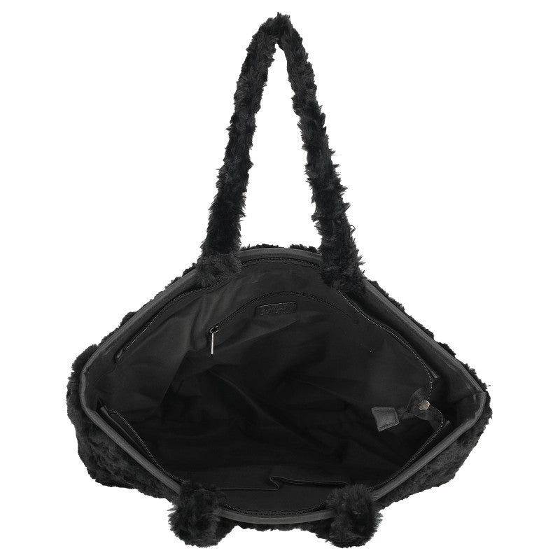 Fay Shopper Zwart Nylon Polyester Grote Shopper Voor Dagelijks Gebruik Met Afmetingen 50x16x32 Cm