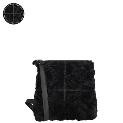 Fay Crossbody Tas Zwart Nylon Polyester Met Verstelbare Schouderriem 27 x 11 x 27 Cm