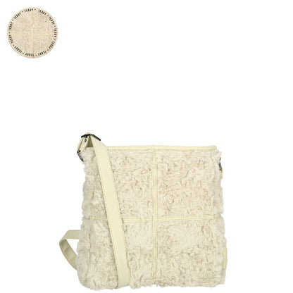 Fay Crossbody Tas Off White Gemaakt Van Nylon En Polyester Lichtgewicht Duurzaam 27x11x27 Cm