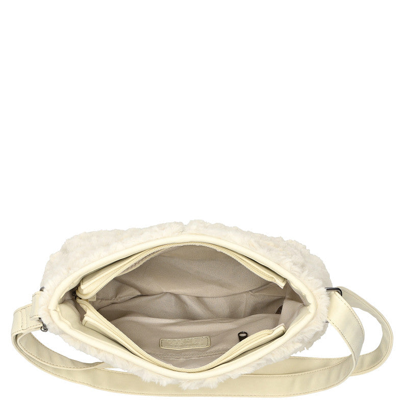 Fay Crossbody Tas Off White Gemaakt Van Nylon En Polyester Lichtgewicht Duurzaam 27x11x27 Cm