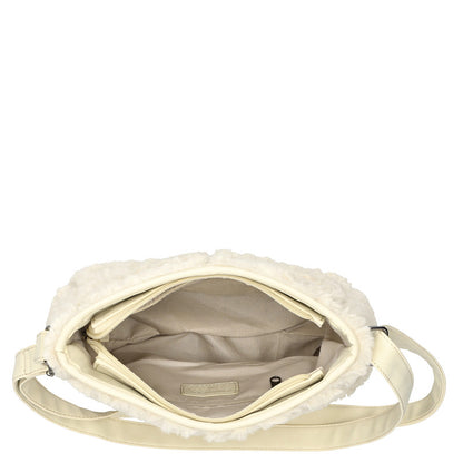 Fay Crossbody Tas Off White Gemaakt Van Nylon En Polyester Lichtgewicht Duurzaam 27x11x27 Cm