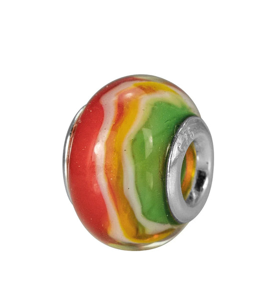 Bedel glaskraal regenboog voor kinderen - Sannes Sieraden