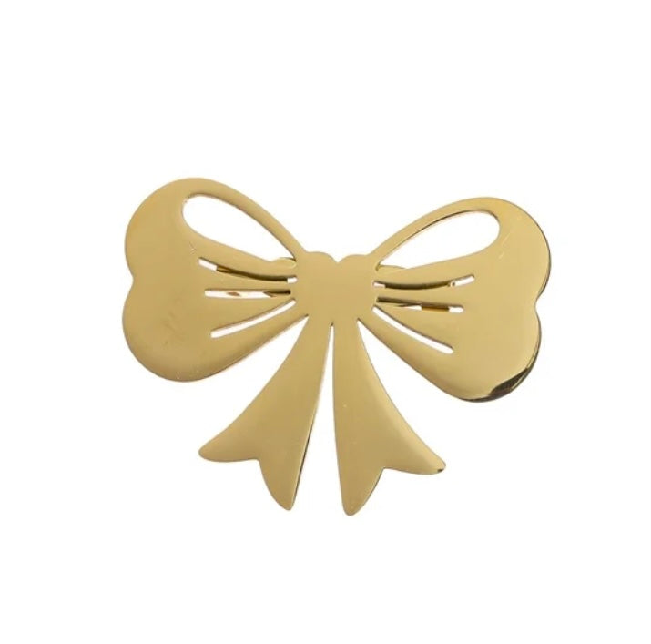 Broche strik goud