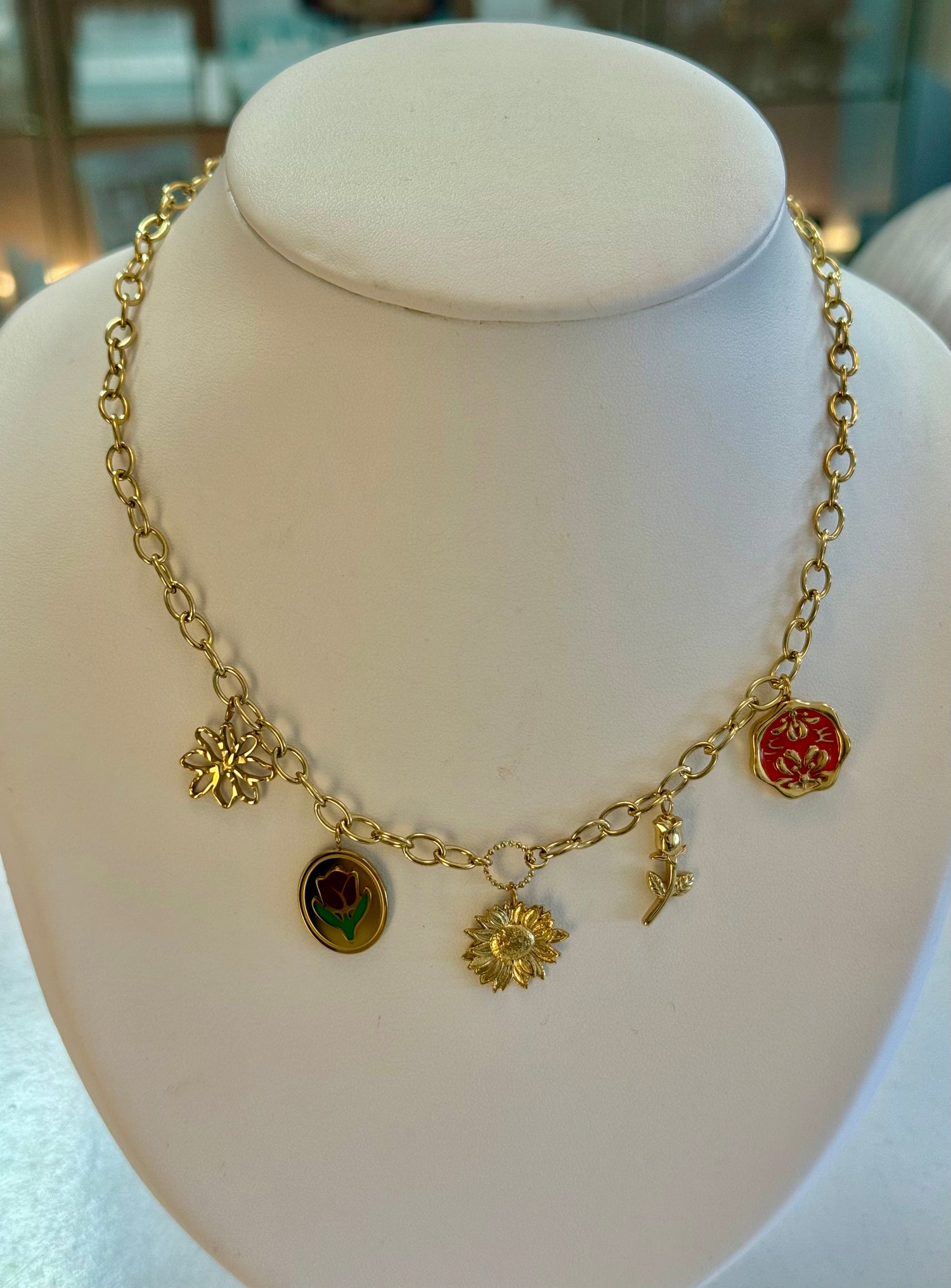 Day en Eve bedelketting bloem