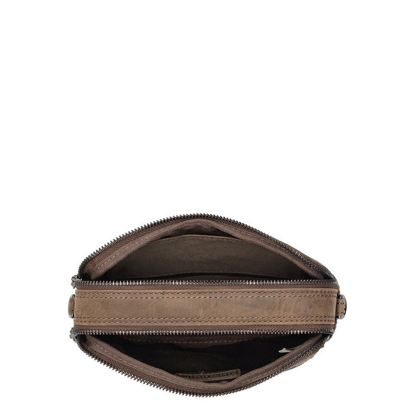 Genua Leren Box Tasje – Donkerbruin - Sannes Sieraden