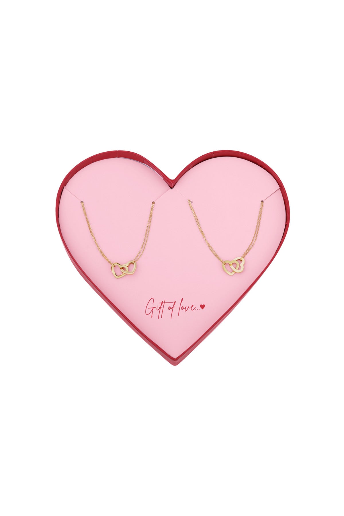 Gift set hartjes armbanden