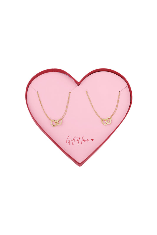 Gift set hartjes armbanden