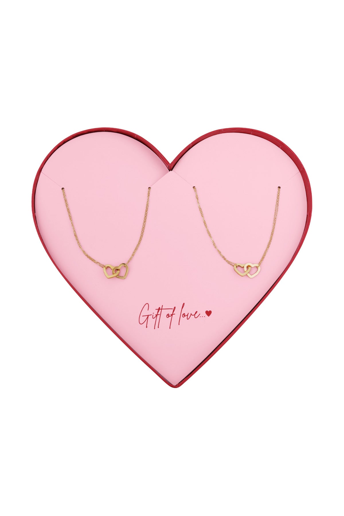 Gift of love hearts kettingen